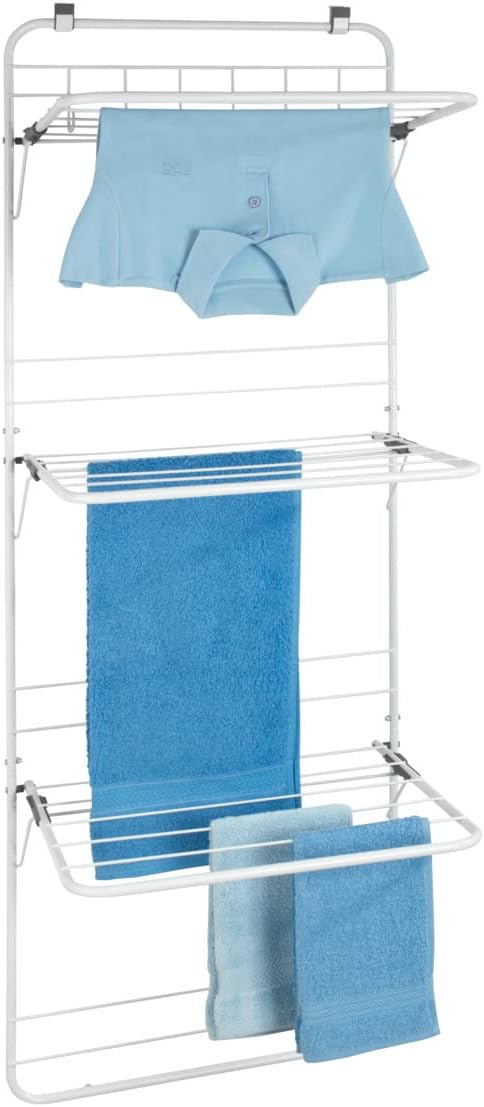 Wenko 63010100 Over The Door Laundry Dryer - Clothes Stand for Hanging up, Po...