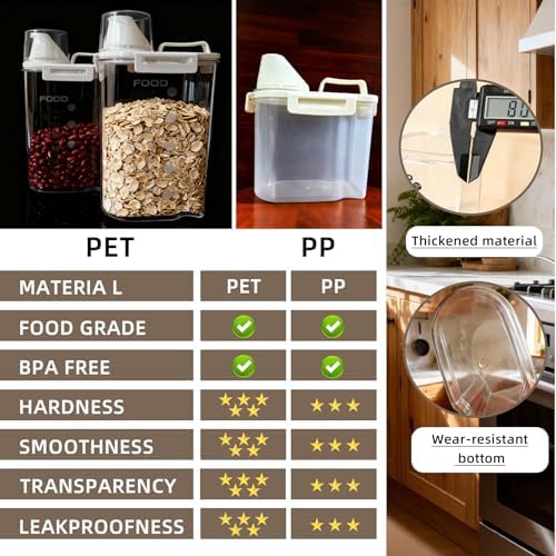 Airtight Cereal Containers, 6-Pc Set with Spout