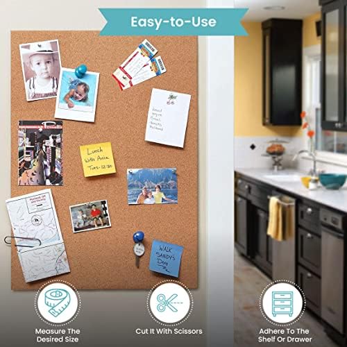 Con-Tact Brand Multi-Purpose Cork Shelf Liner, 18" x 4', Brown, Pack...