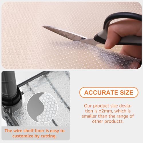 PABUSIOR Shelf Liner for 12 inch Wire Shelves: 11.5" W x 290" L Thi...