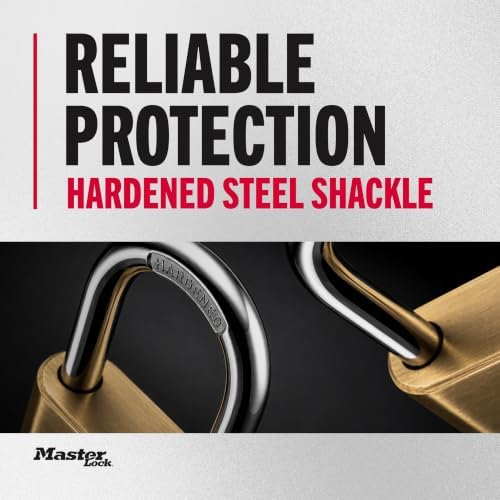 Master Lock Combination Padlock Outdoor Brass Long Shackle 2-Pack 175LHEC2