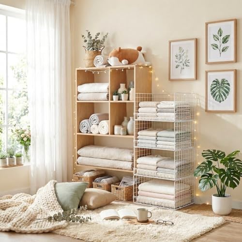 Stackable Closet Organizers and Storage, Closet Shelf Organizer System