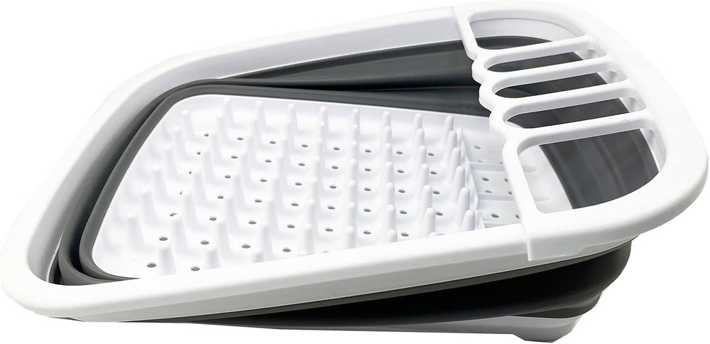 SAMMART 8L (2.11Gallons) Collapsible Dish Drainer - Foldable Drying Rack - Po...