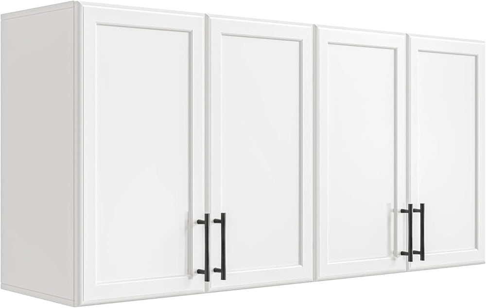 FIMELLO 47.2" W Laundry Room Cabinets Wall Mounted, Adjustable Shelf, Fl...