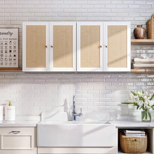 Laundry Room Cabinets with Lights, 24INCH Bathroom Cabinets Wall Mounted with...