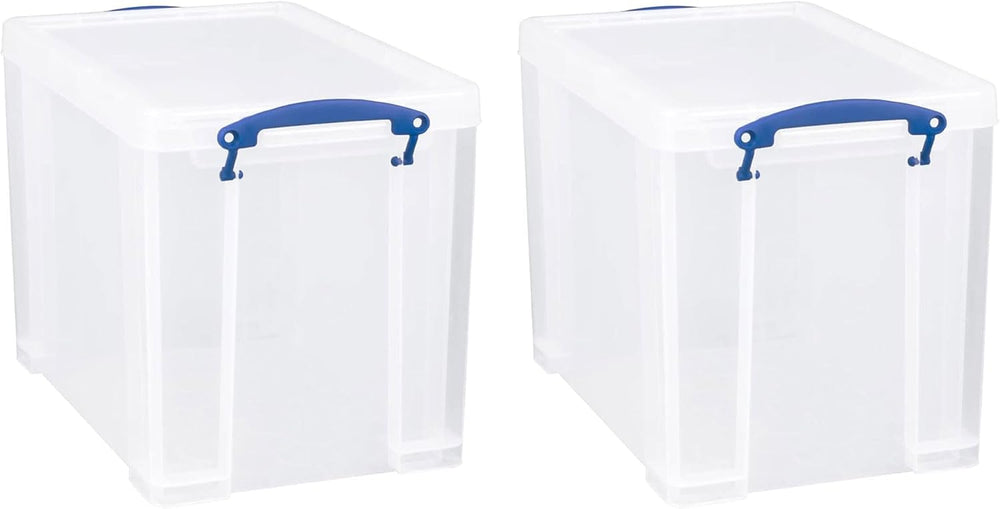 Really Useful Box 19 Liter Plastic Stackable Storage Container w/Snap Lid &am...
