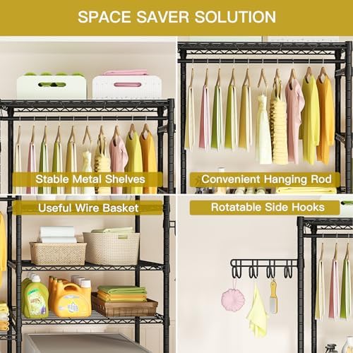 Ulif U5 Over the Washer and Dryer Storage Shelf, Laundry Room Space Saver