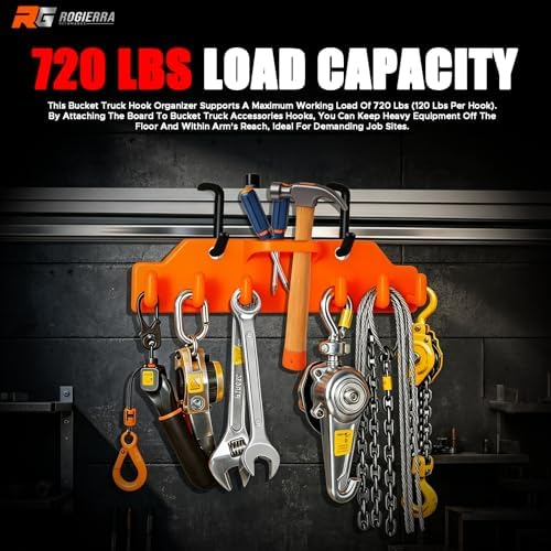 Rogierra Lineman Tool Board Bucket Truck Hook Organizer Bucket Truck Accessor...