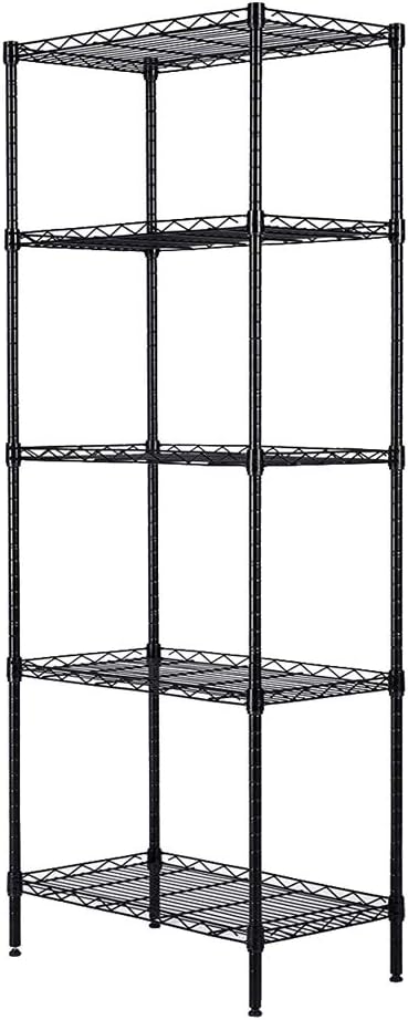 MACRO GLOBE 5-Tier Changeable Assembly Carbon Steel Standing Shelf Units,Wire...