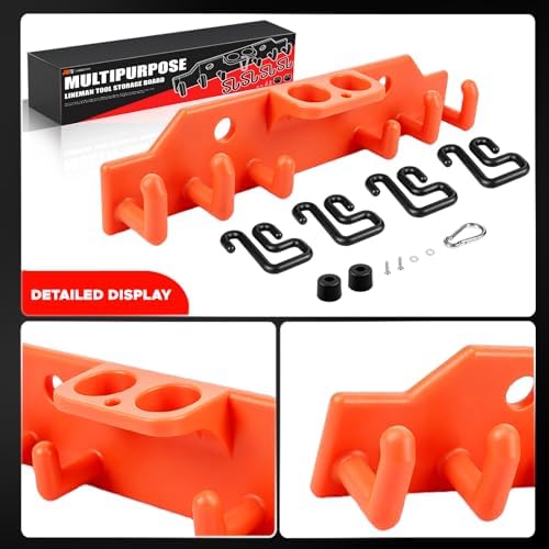 Rogierra Lineman Tool Board Bucket Truck Hook Organizer Bucket Truck Accessor...