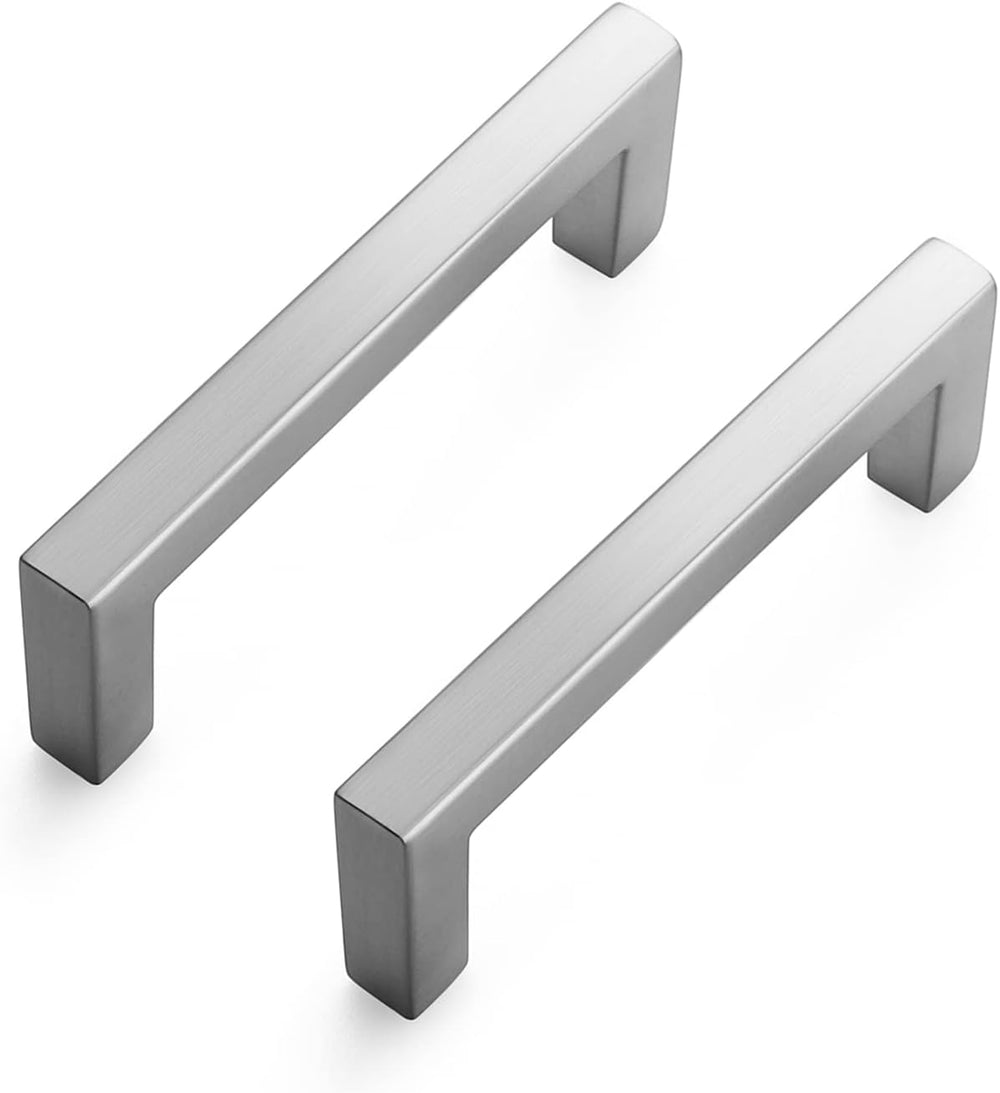 Ravinte Brushed Nickel Square Solid Cabinet Handles, 3 Inch, 15 Pack