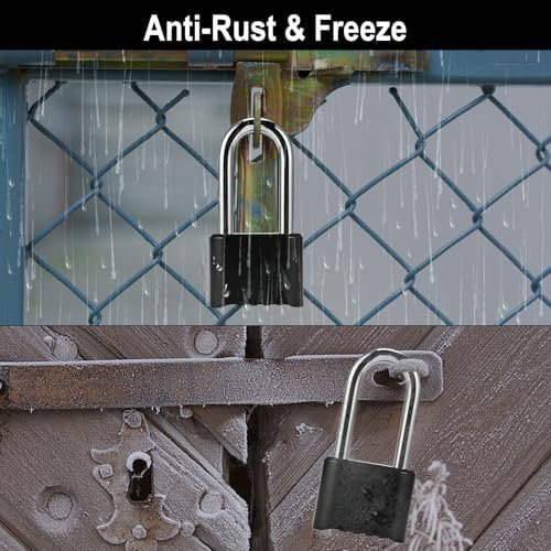 4pcs Combination Lock, 4-Digit Heavy Duty Combo Lock