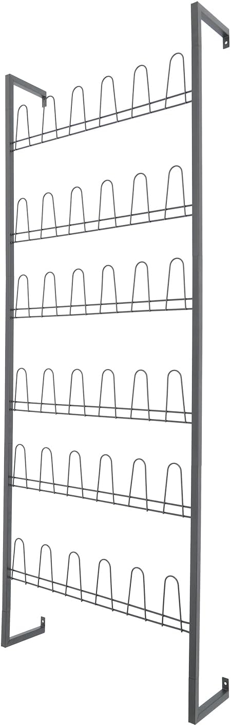 6 Tiers Metal Hanging Shoe Rack for 18 Pairs, Space-Saving Shoe Storage Shelf...