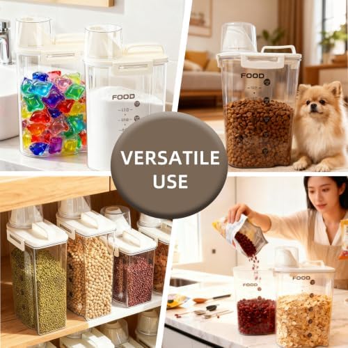 Airtight Cereal Containers, 6-Pc Set with Spout