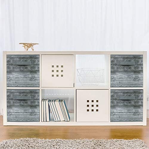 Sorbus 11 x 11 Storage Cubes, Foldable Fabric Bins (4 Pack, Rustic Gray)