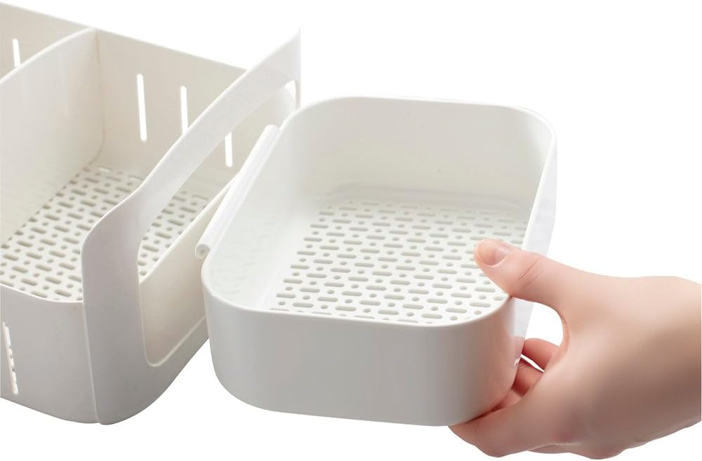 YouCopia RollOut Caddy Rolling Storage Bin with 2 Adjustable Dividers and Rem...
