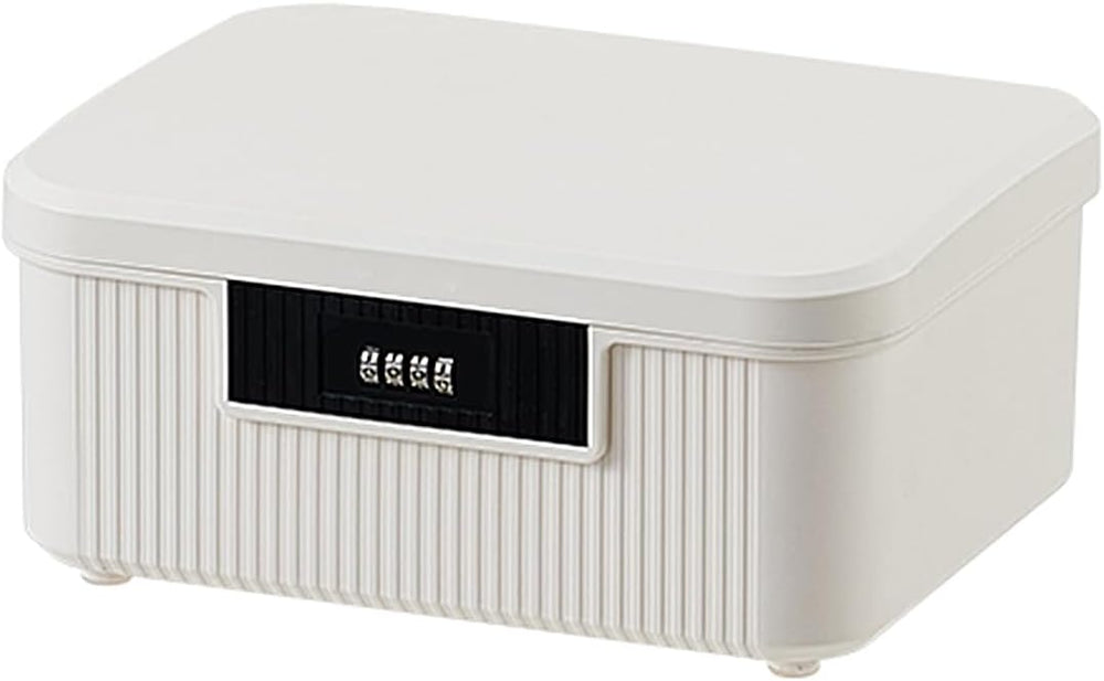 RUIAN Lockable Storage Container Bin, 2.3 Gallon Security Portable Combinatio...
