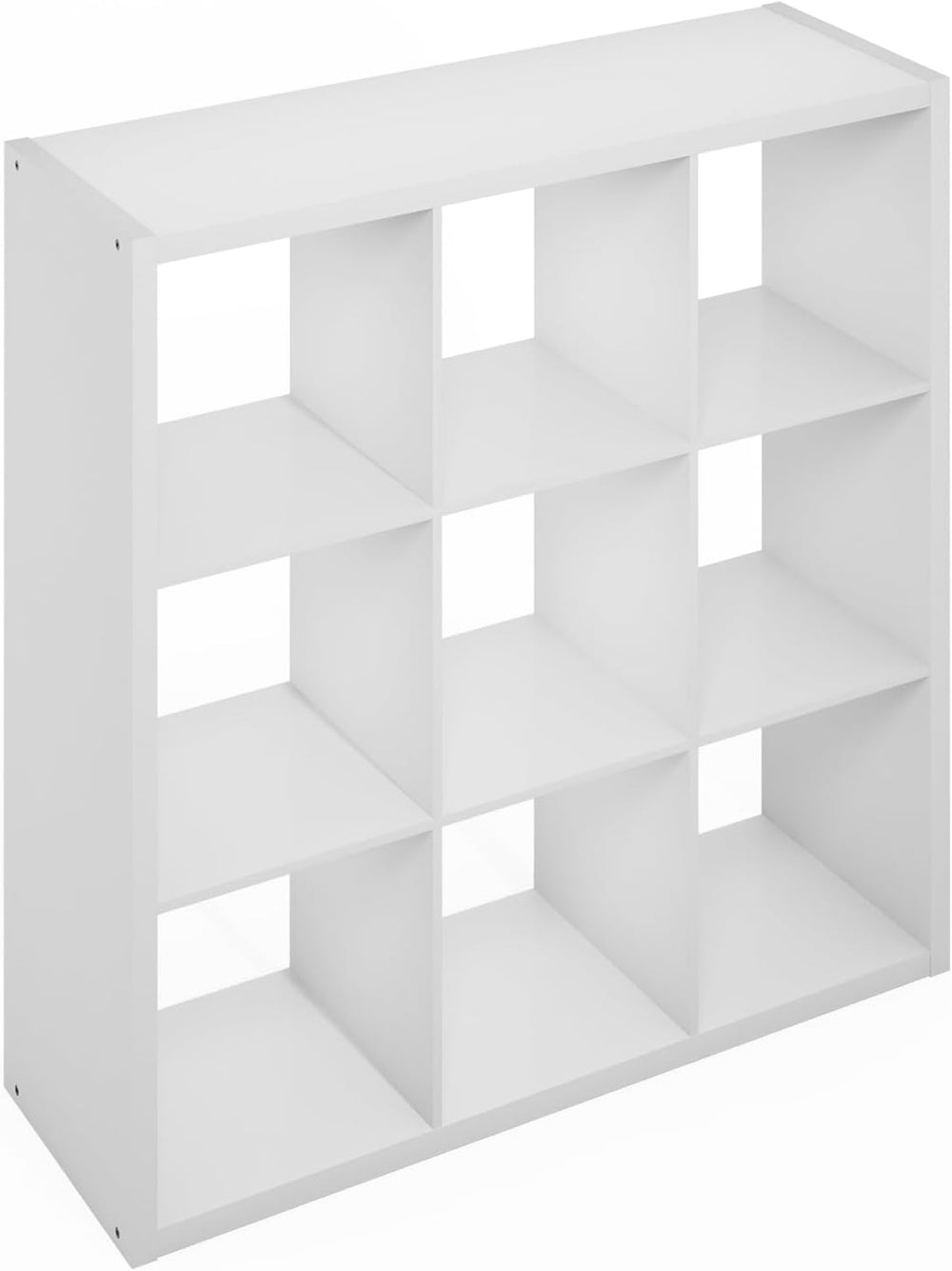 Furinno Simple 9-Cube Storage Organizer, Display Shelf, White