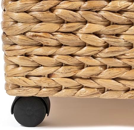 happimess Chett Underbed Storage Bin Wheels 26", Natural