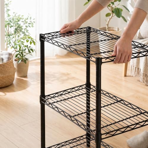 Honey-Can-Do 3-Tier Shelving Storage Rack Organizer, 250 lb Shelf Capacity