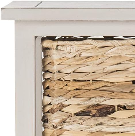 SAFAVIEH Furniture - Vedette 5-Basket Storage Tower - Vintage Grey - Solid Wo...