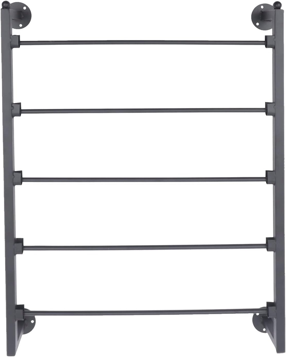 Scarf Organizer Wall Mounted, 5-Tier Scarf Display Rack, Metal Spiral Scarf H...