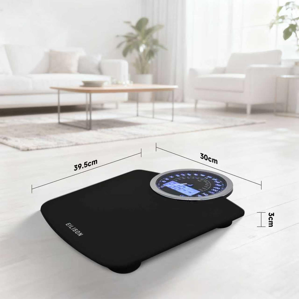 2-in-1 Digital & Analog Bathroom Scale, 400 lbs, Large Display