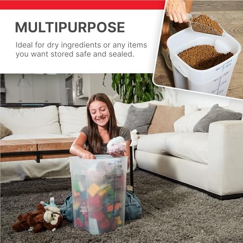 Cambro FreshPro 22 Quart (QT) Food Storage Container with Lid (Restaurant Gra...