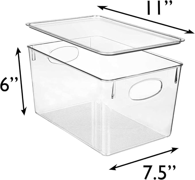 Clear Plastic Storage Bins