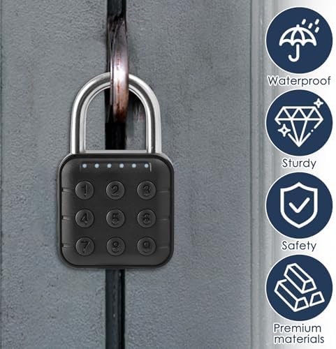 2Pcs Combination Lock for Locker 6 Digit Password Digital Padlock