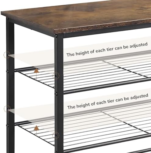 6 Tier Shoe Rack Organizer, Metal Mesh Shoe Storage Shelf, Storage Boots .for...