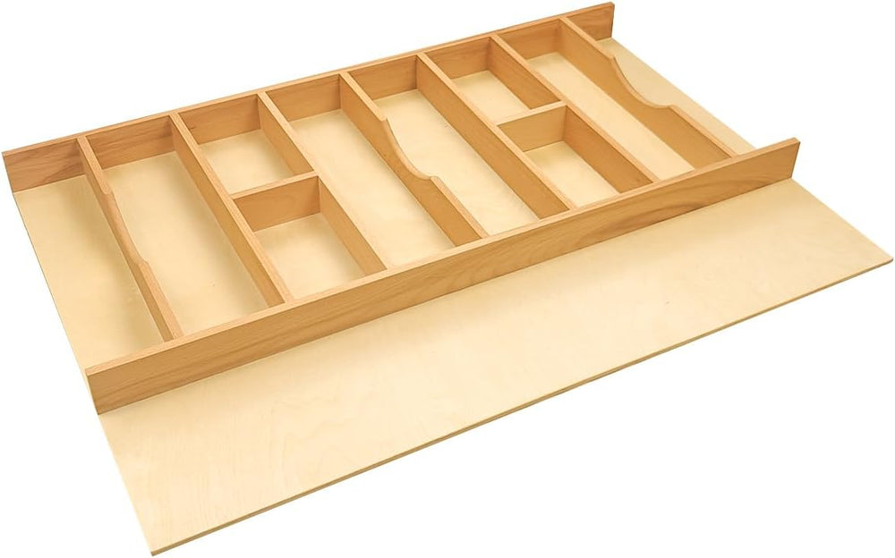 Silverware Drawer Organizer - Trim-to-Fit with Adjustable Dividers for Kitche...