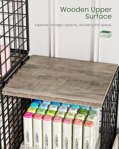 CHOEZON 4-Tier Closet Organizers and Storage, Stackable Storage Bin Baskets w...