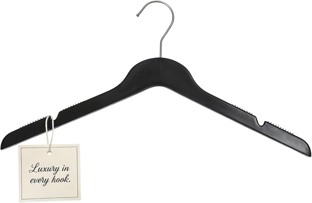 All Hung Up Hangers Slim Plastic Clothes Hangers, Space-Saving Design with No...