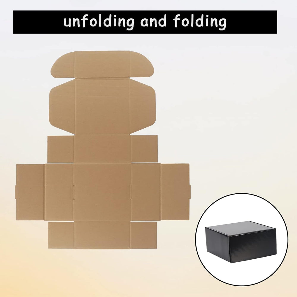 EXYGLO Shipping Cardboard Boxes for Small Business, Packing and Mailing, 8x8x...