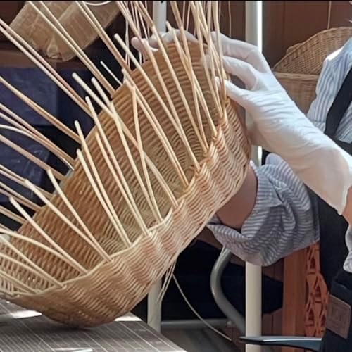 Set 3 of pcs Rattan Wicker Woven Serving Baskets for Bread, Fruit, French Fri...