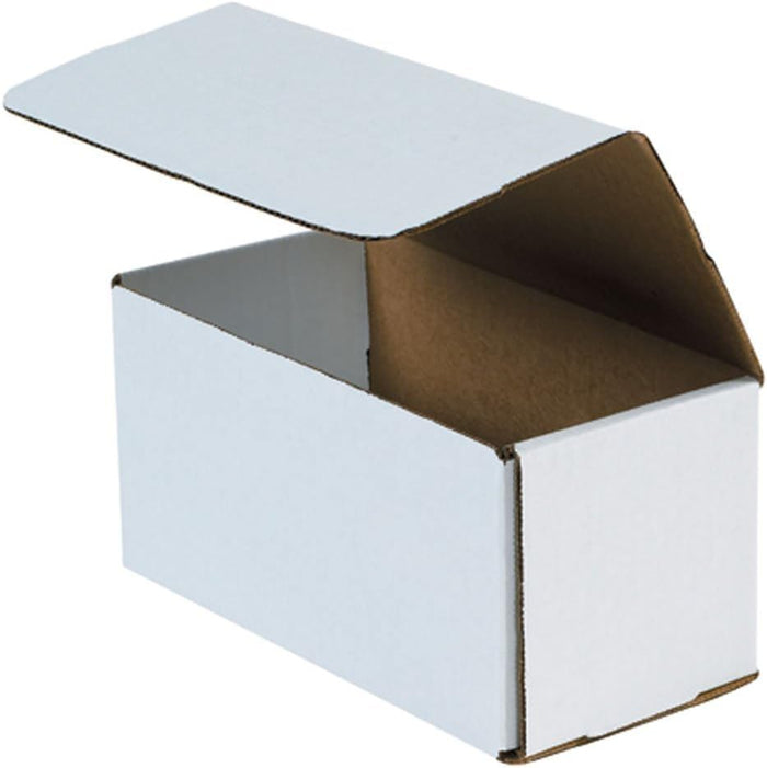 BOX USA Mailer Boxes Small 8"L x 4"W x 4"H 50-Pack - Corrugated Cardboard Box for Shipping, Moving, Mailing, Packing, Packaging and Storage