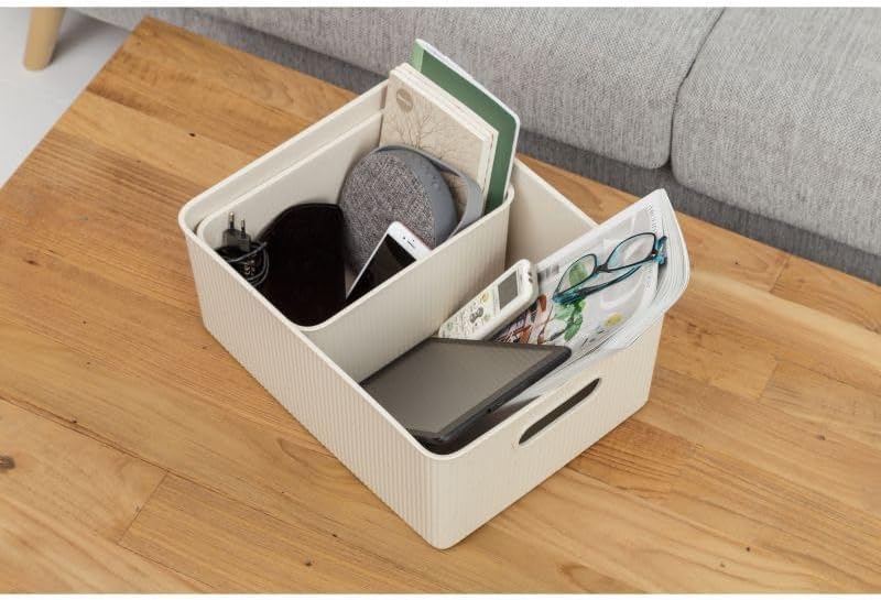 Superio Eco-Friendly Decorative Plastic Basket Open Home Storage Bins Organiz...