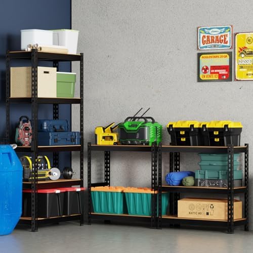 BestOffice 5-Tier Heavy Duty Storage Shelving Unit, 1650 LBS Adjustable Metal...