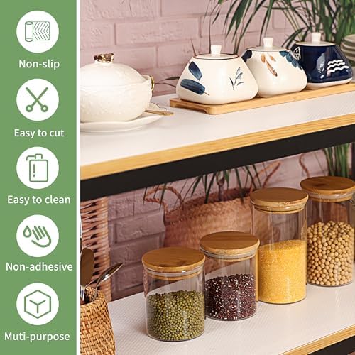 Shelf Liners 24 inch x 20 ft Shelf Liners for Kitchen cabinets nonstick Shelf...