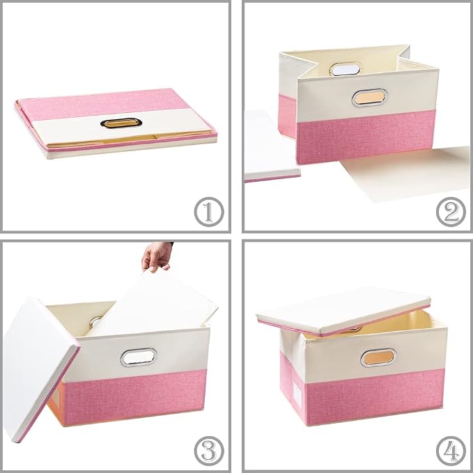 PRANDOM Large Collapsible Storage Bins