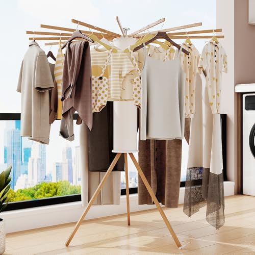 LIENAHU Clothes Drying Rack Tripod,Drying Rack Clothing,Laundry Drying Rack,F...
