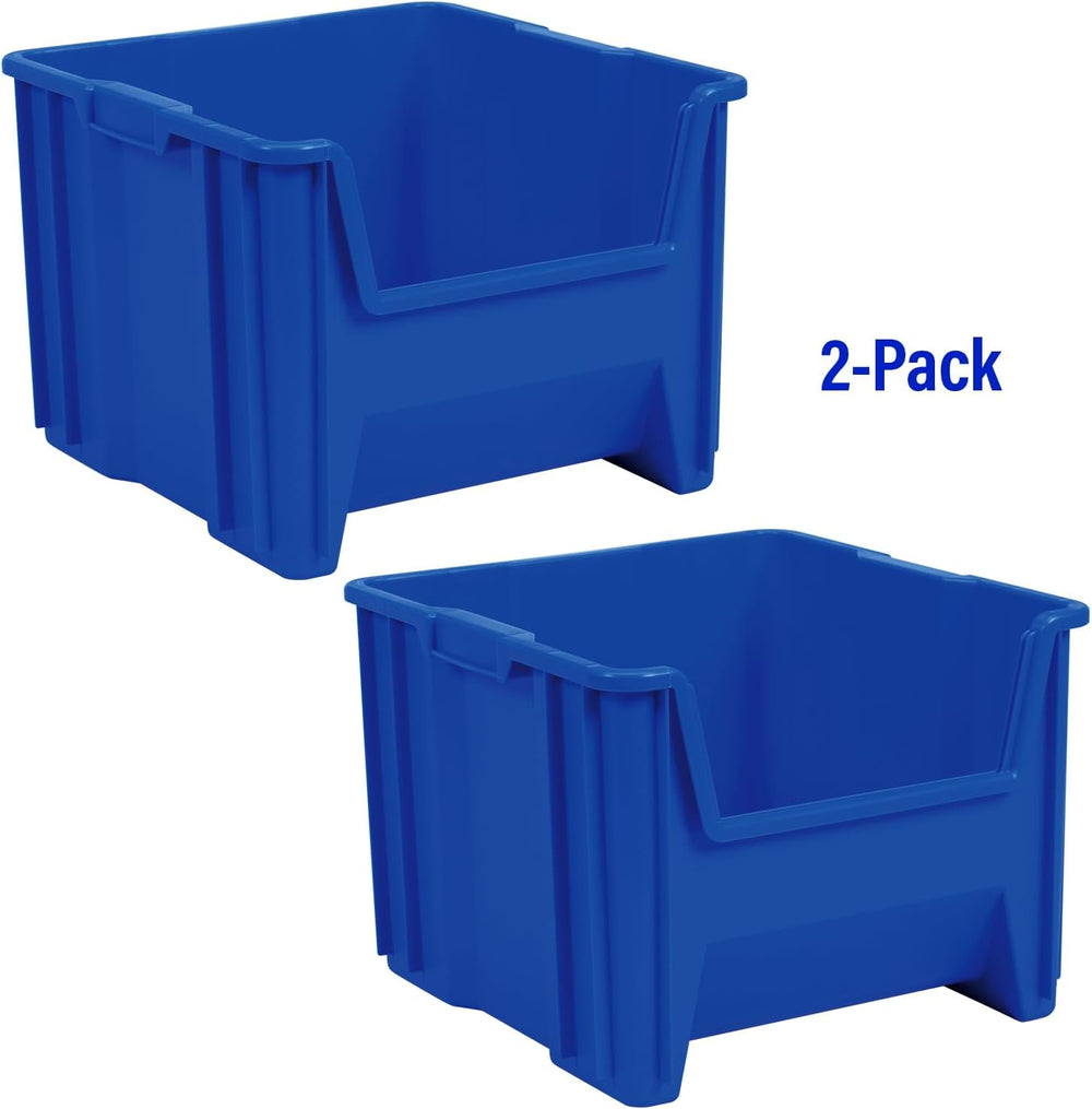 Akro-Mils Stak-N-Store Stackable Storage Bins, 17.5"x16.5"x12.5&quo...