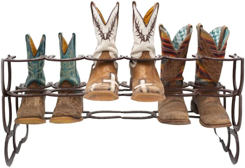 Horseshoe Boot Rack