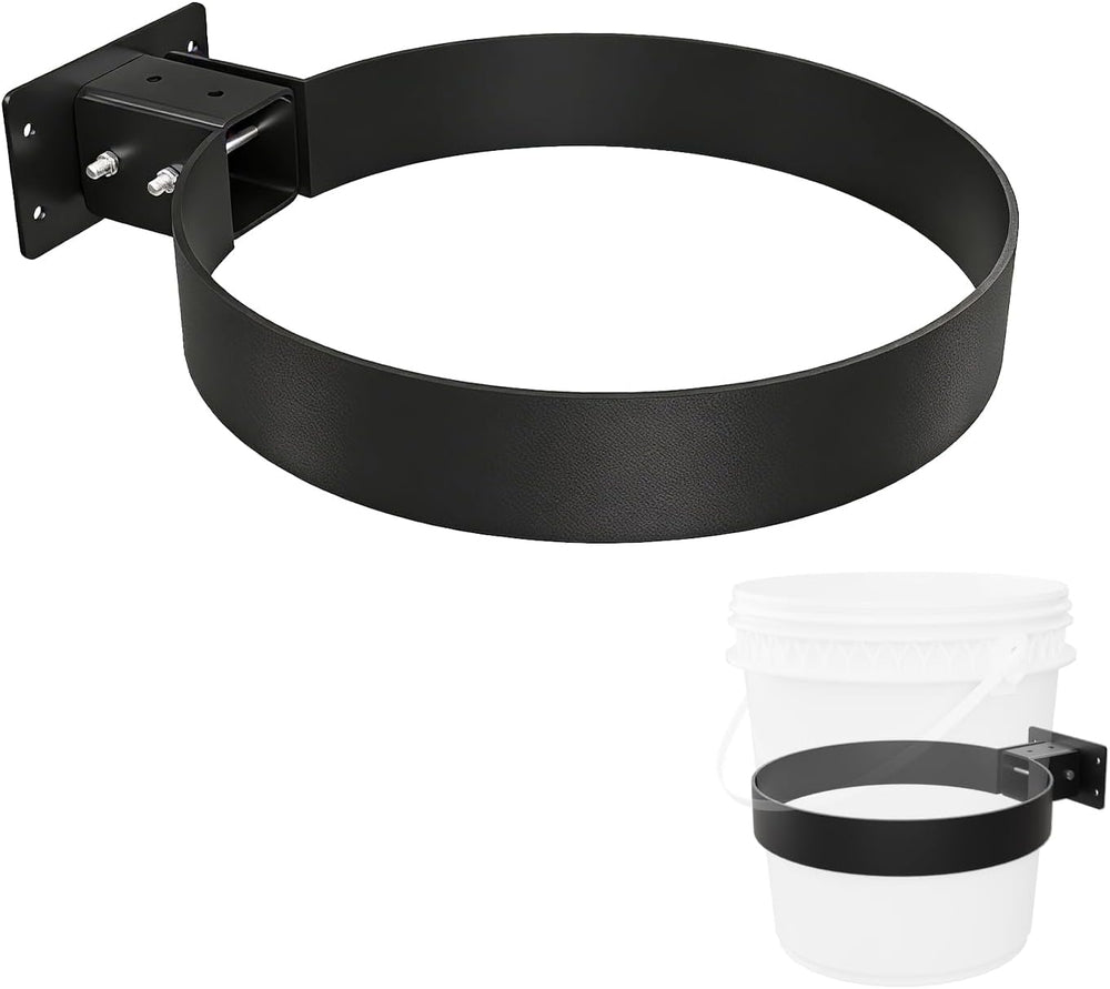 5 Gallon Bucket Holder, Feed Bucket Bracket, Wall-Mounted Installation