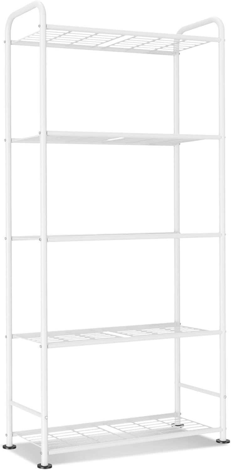 VTRIN Storage Shelves, 5 Tier Garage Shelving with Leveling Feet, Sturdy Meta...