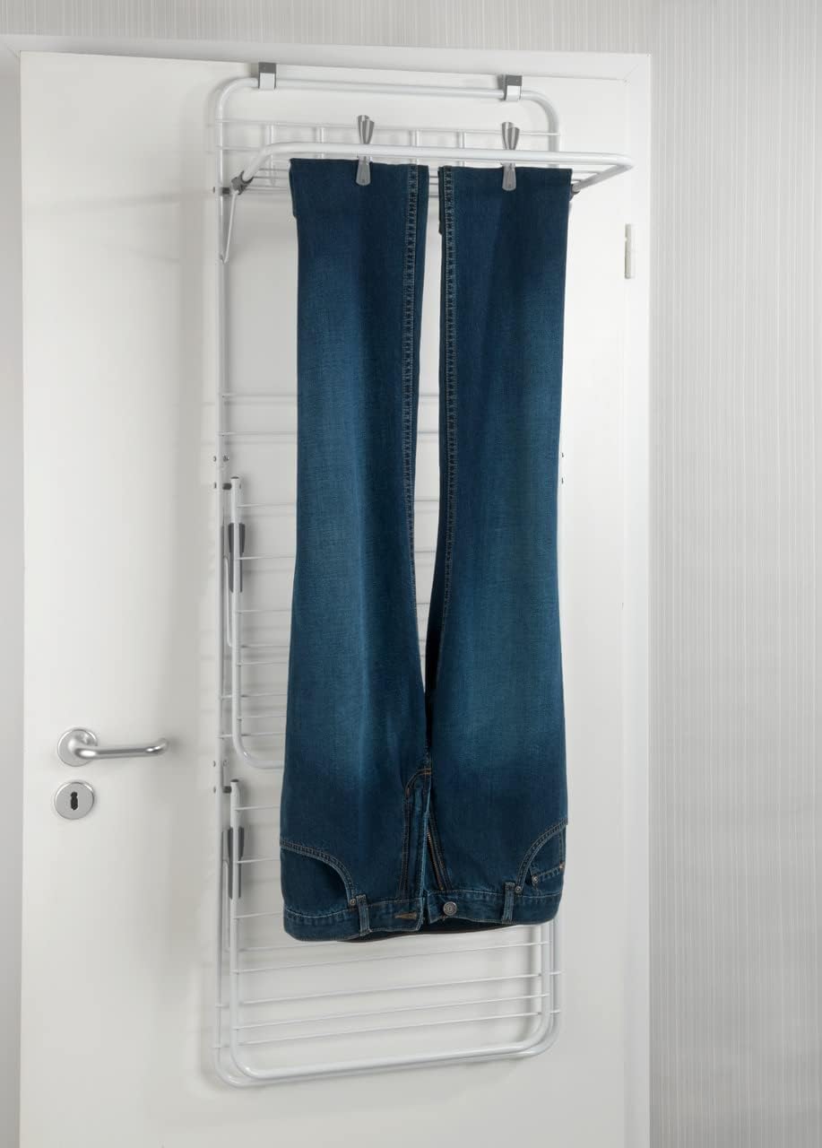 Wenko 63010100 Over The Door Laundry Dryer - Clothes Stand for Hanging up, Po...