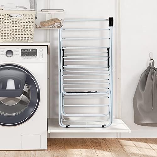 GOFLAME 2-Tier Clothes Drying Rack, Folding Laundry Dry Rack with Adjustable ...