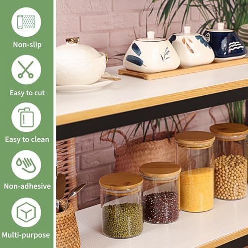Shelf Liners 24 inch x 20 ft Shelf Liners for Kitchen cabinets nonstick Shelf...