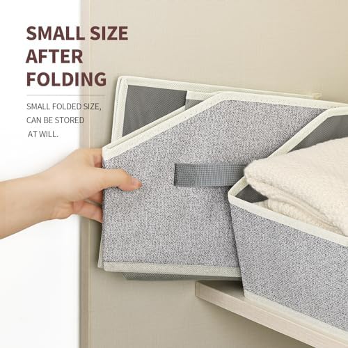 Homsorout Closet Organizers Bins 6 Packs - Large Closet Shelf Organizer with ...